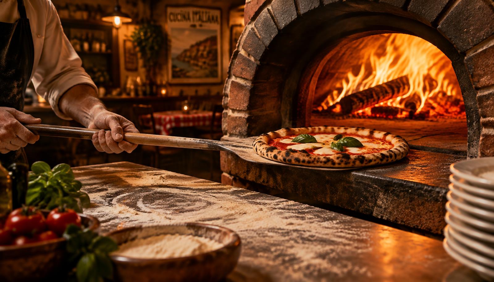 Forno a lenha da Dani's Pizza